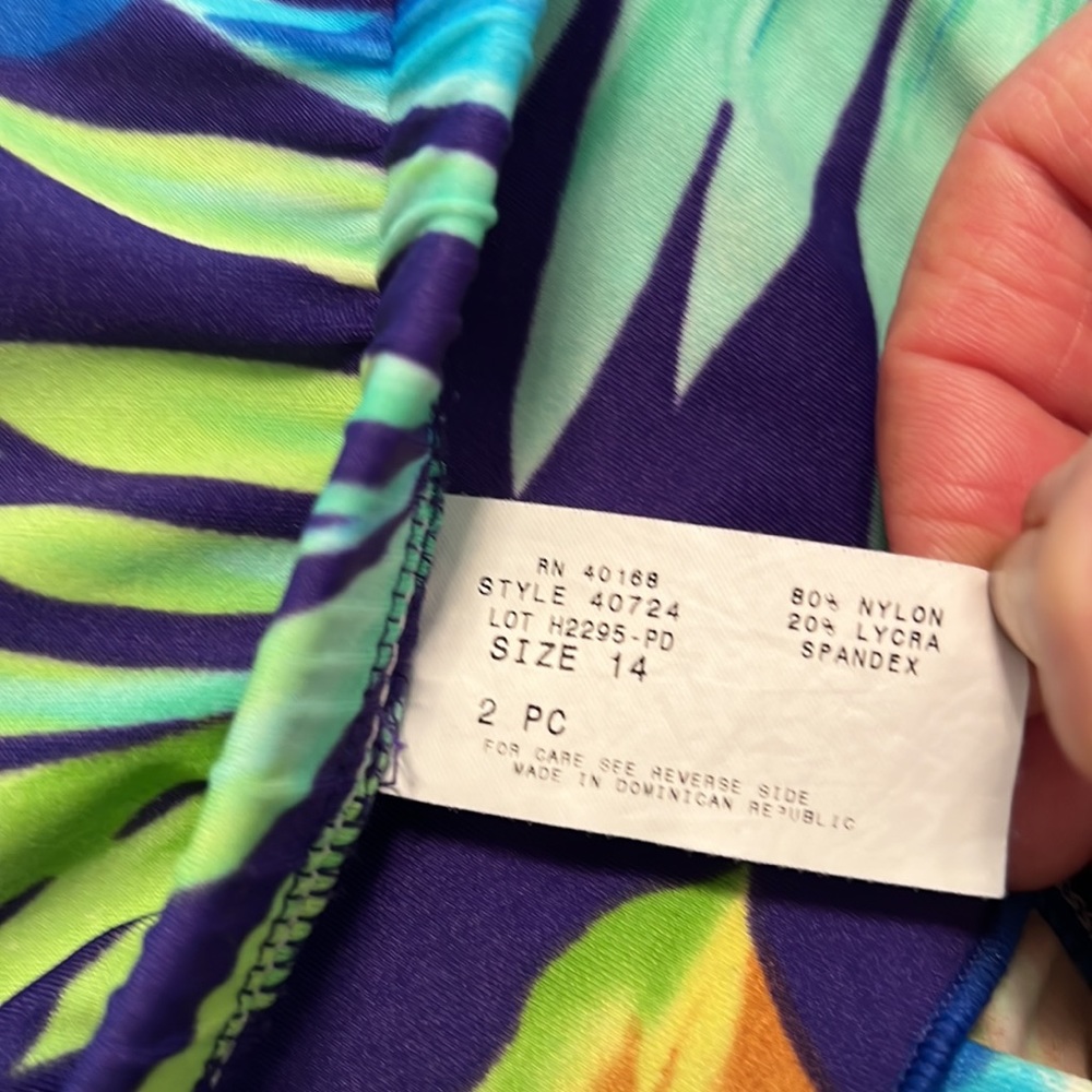 2 piece Tankini & skirt swimsuit - Picture 4 of 8